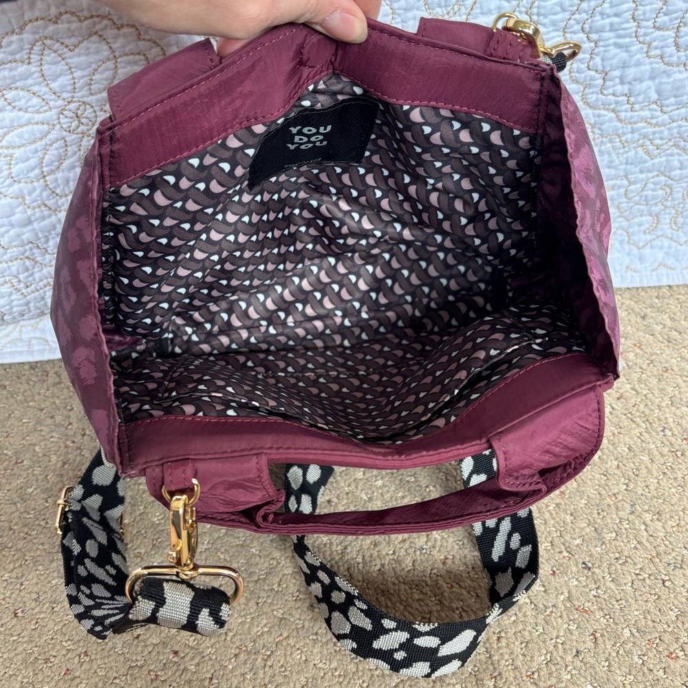 Stella & Dot Zip It Crossbody-Oxblood Burgundy - Picture 7 of 15